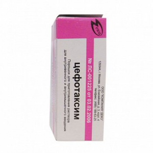 Купить  Цефотаксим пор д/р-ра д/в/в и в/м введ фл 1г №1