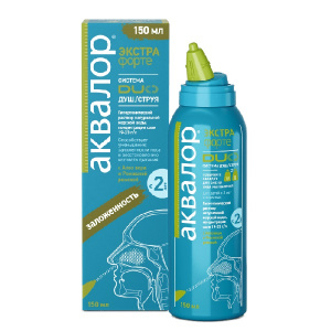 Купить  Аквалор Экстра Форте Дуо спрей д/промыв носа 150мл 