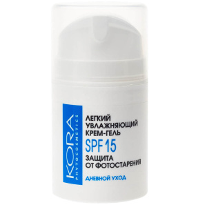 Купить  Кора  крем-гель 50мл SPF 15 легкий увлажн