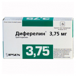 Диферелин лиофил д/сусп д/в/м введ пролонг 3,75мг + раств-ль