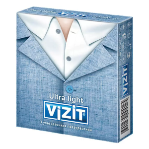Купить VIZIT Ultra light презервативы ультра тонкие 3 шт.