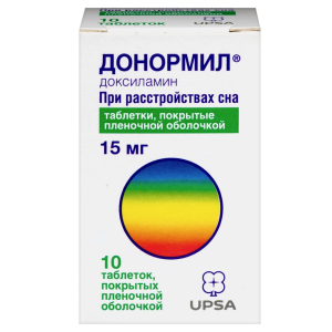 Купить  Донормил 15 мг 10 шт таблетки покрытые пленочной оболочкой