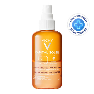 Vichy Capital Soleil спрей двухфазный активатор загара SPF 50+, 200мл Купить Vichy Capital Soleil спрей двухфазный активатор загара SPF 50+, 200мл