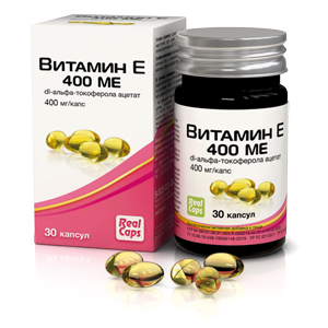 Купить Витамин Е(дл-альфа-токоферола ацетат) капсулы 400ME №30