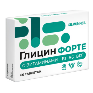 Купить  Глицин Форте с витаминами В1, В6, В12 60 шт таблетки