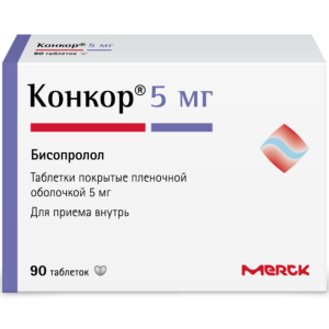 Купить  Конкор таб ппо 5мг №90