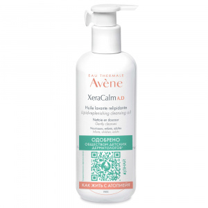Купить  Avene XeraCalm AD масло для тела очищающее липидовосполняющее 400мл