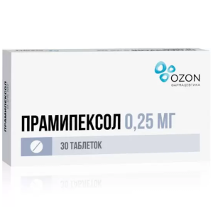 Купить  Прамипексол таб 0,25мг №30