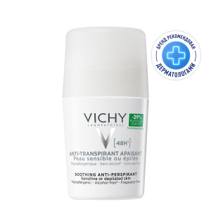 Купить  Vichy дезодорант шариковый 48 ч для чувствительной кожи, 50мл
