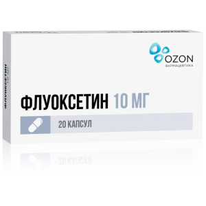 Купить  Флуоксетин капсулы 10мг №20
