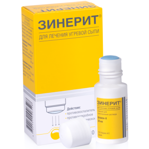 Купить  Зинерит порошок д/р-ра д/наруж 30мл