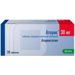 Купить  Аторис таблетки ппо 30мг №30