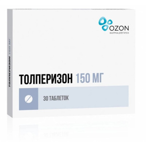 Купить  Толперизон 150 мг 30 шт таблетки покрытые пленочной оболочкой