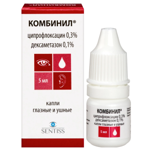 Купить  Комбинил 5 мл капли глазные и ушные флакон-капельница
