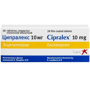 Ципралекс таб по 10мг №28 Купить Ципралекс таб по 10мг №28