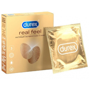 Купить  Durex Real Feel презервативы для естественных ощущений 3 шт.