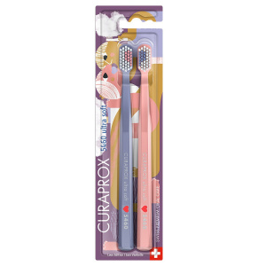 Купить  Curaprox Duo Love UltraSoft набор 2 шт щетка зубная 0,10 мм