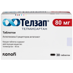 Купить  Телзап 80 мг 30 шт таблетки