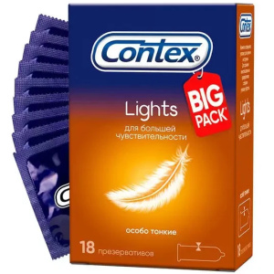 Купить  Contex Lights презервативы особо тонкие 18 шт.