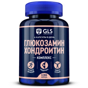Купить  GLS Глюкозамин Хондроитин комплекс капс №120