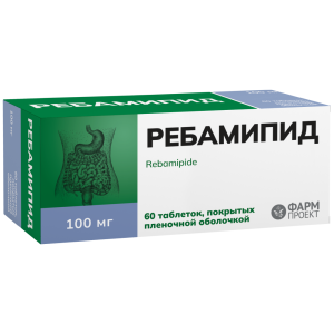 Купить  Ребамипид 100 мг 60 шт таблетки покрытые пленочной оболочкой