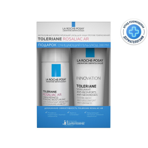 Купить  La Roche-Posay набор Toleriane Rosaliac АR крем коррек 40мл +Толеран гель очищ 200мл