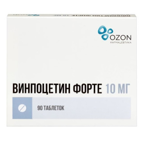 Купить  Винпоцетин Форте 10 мг 90 шт таблетки 