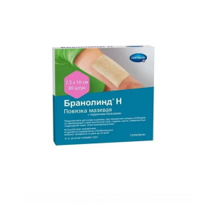Повязка мазевая Бранолинд N 7,5смX10см №30 с перуанским бальзамом Купить Повязка мазевая Бранолинд N 7,5смX10см №30 с перуанским бальзамом