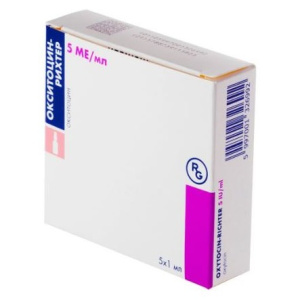 Купить  Окситоцин-Рихтер 5 МЕ / мл 1 мл 5ш раствор для инфузий и внутримышечного введения