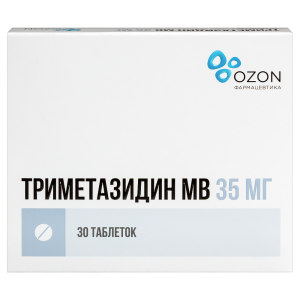 Купить  Триметазидин МВ таб ппо с модиф высвоб 35мг №30