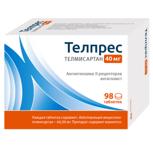 Купить  Телпрес таб 40мг №98