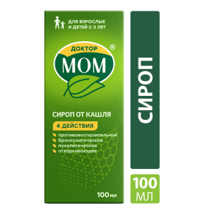 Доктор Мом 100 мл сироп Купить Доктор Мом 100 мл сироп