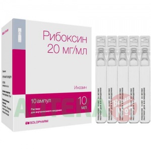 Купить  Рибоксин раствор д/в/в введ 2% 10мл №10