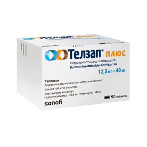 Купить  Телзап Плюс таб 12,5мг+80мг №90