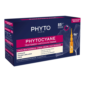 Купить  Phyto phytocyane 5 мл 12 шт сыворотка против выпадения волос ампулы