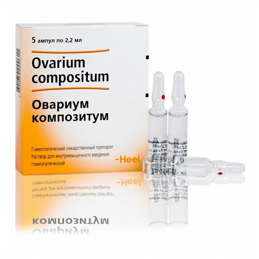 Купить Овариум Композитум раствор д/в/м введ гомеопат 2,2мл ампула №5