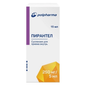 Купить  Пирантел сусп д/внутр примен 250мг/5мл 15мл