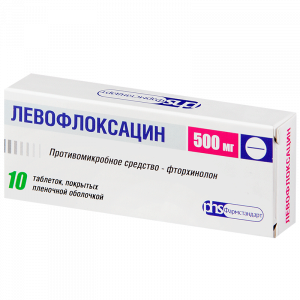 Купить  Левофлоксацин таб ппо 500мг №10 (Фармстандарт)