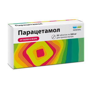 Купить  Парацетамол Реневал 500 мг 20 шт таблетки