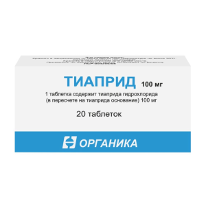 Купить  Тиаприд 100 мг 20 шт таблетки