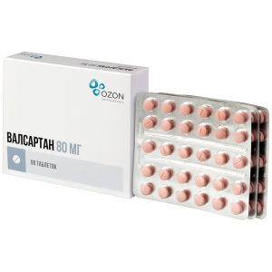 Купить  Валсартан таб ппо 80мг №90