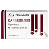 Купить Карведилол 25 мг 30 шт таблетки