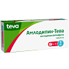 Купить Амлодипин-Тева таблетки 5мг №30