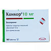 Купить Конкор таблетки ппо 10мг №50 (Мерк/Нанолек)