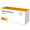 Купить Бисопролол 10 мг 30 шт таблетки покрытые пленочной оболочкой