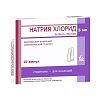 Купить Натрия Хлорид р-р д/ин 0,9% амп 5мл №10 