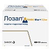 Купить Лозап Плюс 12,5 мг + 50 мг 60 шт таблетки покрытые пленочной оболочкой