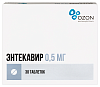 Купить Энтекавир 0,5 мг 30 шт таблетки покрытые пленочной оболочкой