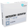 Купить Амлодипин+Валсартан 10 мг + 160 мг 90 шт таблетки покрытые пленочной оболочкой