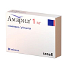 Купить Амарил 1 мг 30 шт таблетки